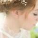 Gold Bridal Comb, wedding comb, Vintage comb, flower comb, Gold Wedding hair accessories, Bridal Headpieces, bridal comb