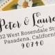 Wedding Return Address Stamp, Wedding Rubber Stamp