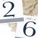 Nautical Rope Detail Table Numbers