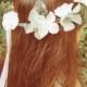 Fairy of Woods / hydrangea flower crown, wedding, flower crown, veil, hair accessories, bridal, floral crown, vintage