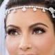 SALE, Kim Kardashian Headpiece - Bridal Headband, Wedding Headband, Forehead band, Head Chain, Art Deco, Wedding Hair Accessories, Prom
