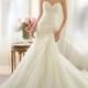 Lace Applique Crystal Beading Mermaid Wedding Dress