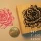 P57 Rose flower rubber stamp