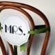DIY Wedding Project: Art Deco Mr. & Mrs. Chair Signs