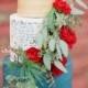 Rustic Vintage Winter Wedding Inspiration In Red, Blue & Gold -