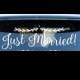 Wedding Getaway Car Decal Just Married Car decal *professional applicator included