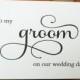 TO MY GROOM on our Wedding Day Card, Shimmer Envelope,To My Groom Card, Groom's Gift, Wedding Stationery, Wedding Note Card