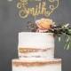 Wedding Cake Topper, Custom Cake Topper, Mr and Mrs Cake Topper With Last Name, Unique Cake Topper, Personalized Cake Topper