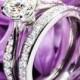 Platinum Legato Sleek Line Pave Diamond Wedding Set
