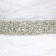 Best Seller - CORINNE - 2" Bridal Couture Crystal Rhinestone Encrusted Bridal Sash, Wedding Beaded Sash Belt