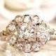 Art Deco Heart Motif Engagement Ring VS2/H Quality Transitional Cut Diamond Wedding Ring 14K White Gold Antique Engagement Ring & Appraisal!