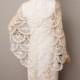Bridesmaid gift in  white  ,crochet shawl scarf Wedding gift ,  crocheted shrug capelet wrap