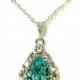 Something Blue Turquoise Necklace, Swarovski Teardrop Jewelry, December Birthstone, BIJOUX