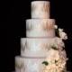 Metallic Ikat Five-Tiered Wedding Cake