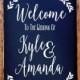 Welcome to the Wedding of Decal // Stencil Decal // Wedding Decor // Wedding Established // Rustic Wedding Decor / Rustic Wedding Sign