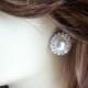 pearl bridesmaid earring, SALE,Pearl rhinestone earring, bridesmaid gift, Art deco, pearl earring, stud earring, post, jewelry IVORY
