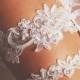 Bridal Garter Wedding Garter Set - Keepsake Garter Toss Garter Included - Ivory Garter Beaded Flower Lace Garter Garters - Vintage Inspired