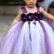 Flower Girl Dress Plum tutu dress baby dress toddler birthday dress wedding dress 1T 2T 3T 4T 5T 6T
