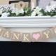 Thank you banner, wedding banners, thank you photos, wedding sign, photo prop banner, wedding thank yous, thank you sign, wedding thank you