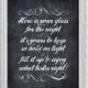 here is your glass for the night chalkboard sign - printable file - drinks reception wedding signage instant download downloadable favor diy