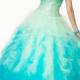 Sweetheart Lace Up Blue Pink Sleeveless Beading Tulle Floor Length Ball Gown