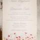 Floral Wedding Invitation, Garden Wedding Invitation, Boho wedding invitation, rustic wedding invitation flower wedding - The Meadow