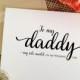 To my daddy my role model, on my wedding day To my daddy on my wedding day thank you daddy card (Lovely)