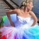 Vivid Rainbow Wedding Dress