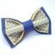 Blueyellish Bow tie Wedding bow tie Blue yellow colours Wedding in yellow blue Gromm's outfit Le Noeud papillon homme Maid of honor Chevron