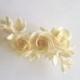 Ivory Rose Stephanotis Hair Flower Wedding Hair fascinator. Birdal/Bridesmaid Hair Clip Made to Order