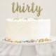 Custom Number Glitter Cake Topper