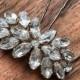 Edith Hair Pins - Swarovski Crystal Hair Pins, Bridal Hair Pins, Vintage Hair Pins