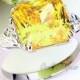Yellow Canary 8 Carat Princess Cut Lab Made Diamond 925 Sterling Silver Wedding Bridal Engagement Ring