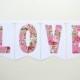 Love banner, love wedding banner, floral wedding banner