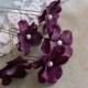 Purple Wedding Bridal Hair Pins (5pcs) Small Velvet Hydrangea Flowers Bridesmaids Gift Bridal Accessories Purple Hair Flowers with Pearls