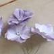 Lavender Flower Hair Pins Wedding Hair Pins Floral Hair Accessories Small Hair Flowers Bridesmaids Gift Lilac Purple Hair Piece - set of 4