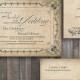 Wedding invitations printable vintage old fashioned wedding invitations