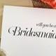 Personalized Will you be my bridesmaid Card Wedding Card Asking Bridesmaid Invitation Bridesmaid Invite (Sophisticated)