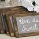 Wedding Chalkboards Rustic Signs Barn Wood Decor SET of 6 (item P10412)