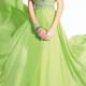 Criss Cross Strapless Beading Chiffon Ruched Floor Length