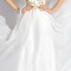 Zipper White Sweetheart Crystals Chiffon Ruched Floor Length