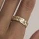 Gold Wedding Ring, Gold Wedding Band, Textured Wedding Band, Wide Wedding Band, Wide Wedding Ring, 14k Gold Wedding Ring