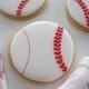 Football And Baseball Valentine Cookies