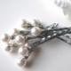 Bridal White Hair Pin Pearl Set of 10, 10mm Swarovski