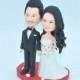 Unique wedding cake topper, personalized cake topper, Bride and groom cake topper, Mr and Mrs cake topper