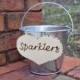 Wedding Sparklers Bucket - Rustic Wedding - Large Sparkler Bucket - Program Bucket - Sparklers Pail - Sparklers Basket