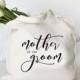 Mother of the Groom Tote, Personalized Mother of the Groom Bag, Cotton Canvas Tote Bag, Personalized Wedding Party Bag, Small