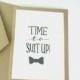 Groomsman Calligraphy Card, Custom 5x7 "Time to Suit Up" Groomsman Bridal Party Card, Will you be my Groomsman Card, Wedding Party Card