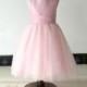 Pink Flower Girl Dress Taffeta and Tulle with Waistband Ball Gown