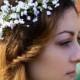 White Gypsophila Crown, Babys Breath Flower Crown, Babays breath hair accessories , Boho Wedding